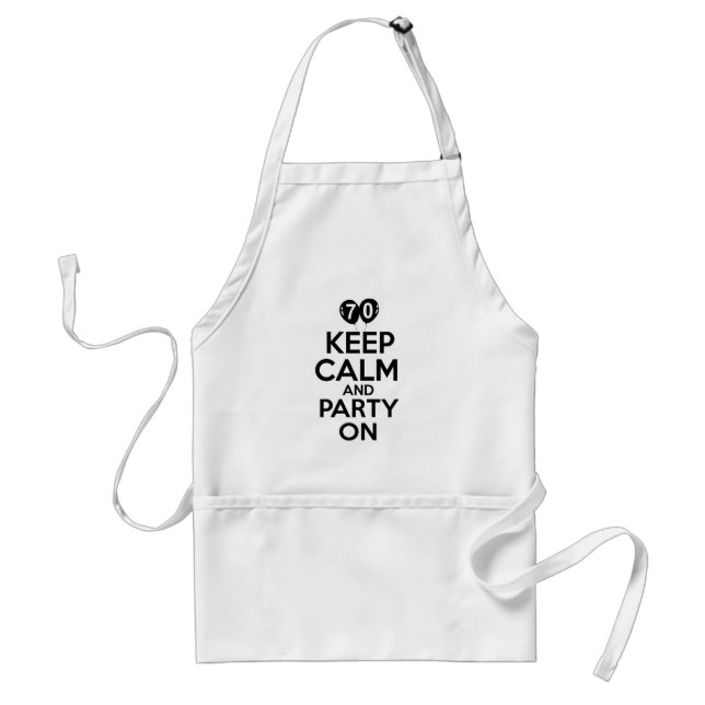 70th year old birthday designs standard apron (Front)