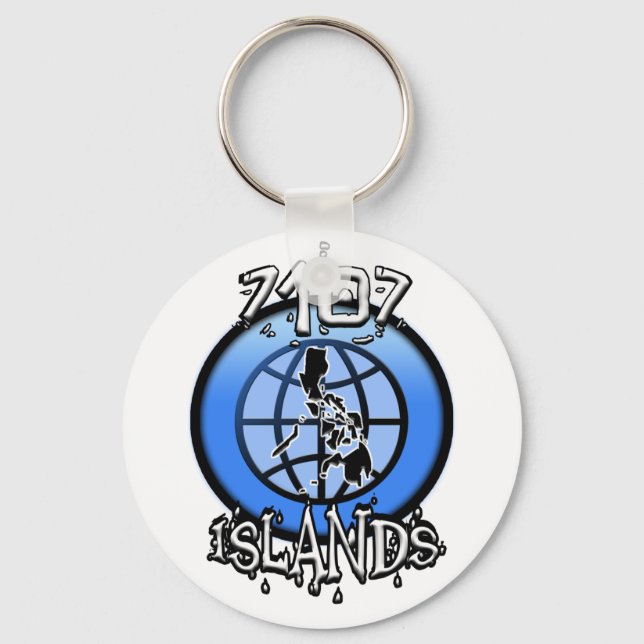 7107 Islands Philippines Keychain (Front)