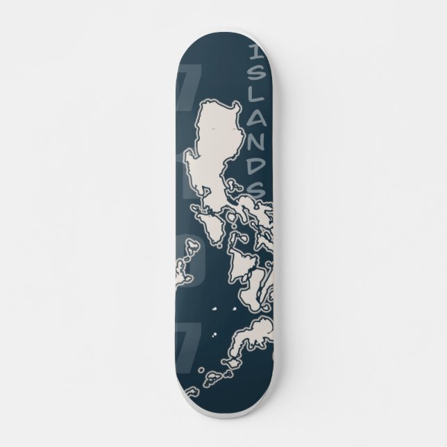 7107 Philippine Islands (Skateboard) Skateboard (Front)