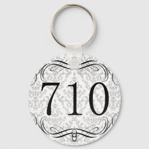 710 Area Code Keychain