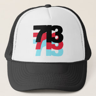 713 Area Code Trucker Hat