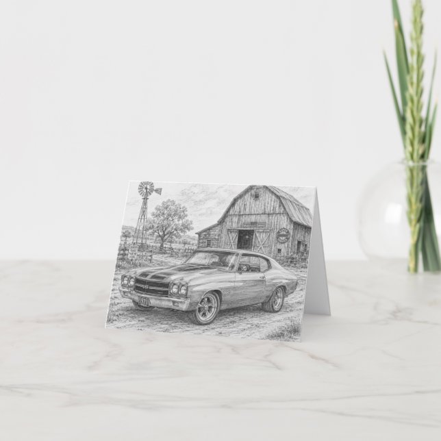 71 Chevelle Greeting Card (Front)