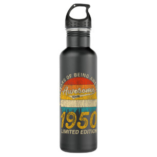 71 Year Old Bday 1950 Awesome Since 71st Birthday 710 Ml Water Bottle