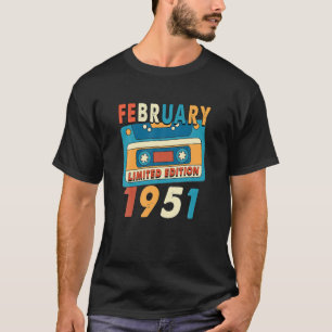 71 Years Old Gifts Legend Since February 1951 71st T-Shirt