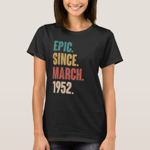 71 Years Old Vintage 1952 Birthday 71st Decoration T-Shirt