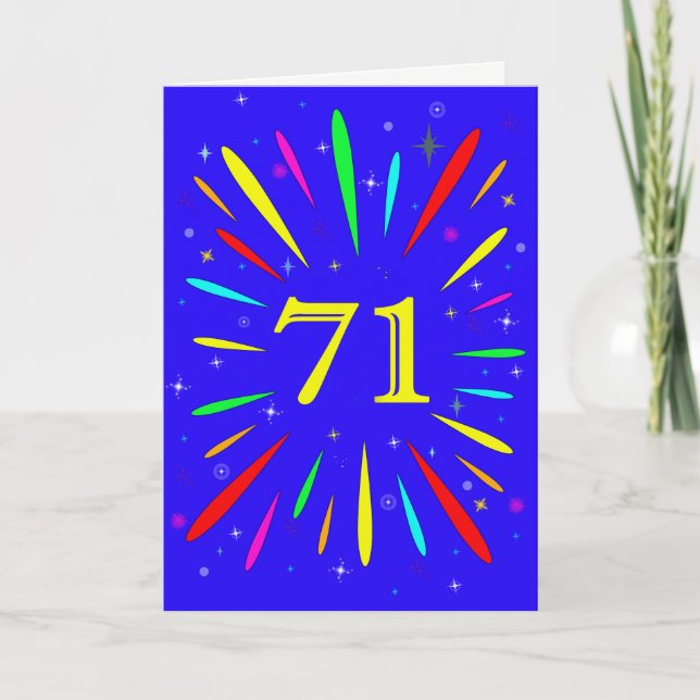 71e carte d'explosion d'anniversaire (Devant)