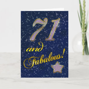 71e fête d'anniversaire Invitation