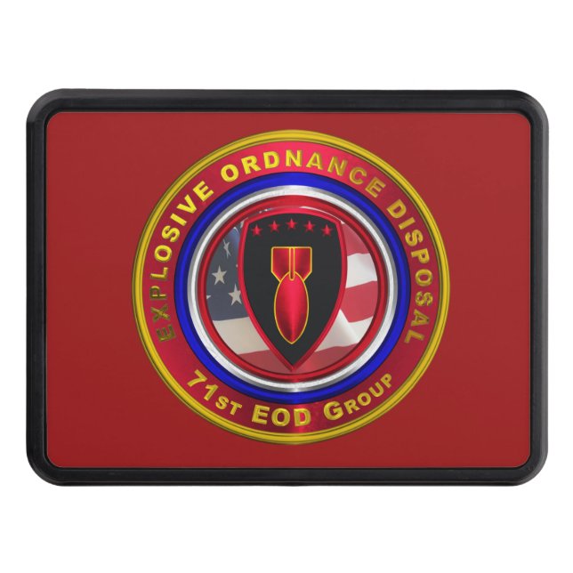 71st Explosive Ordnance Disposal Group Trailer Hitch Cover (Front)