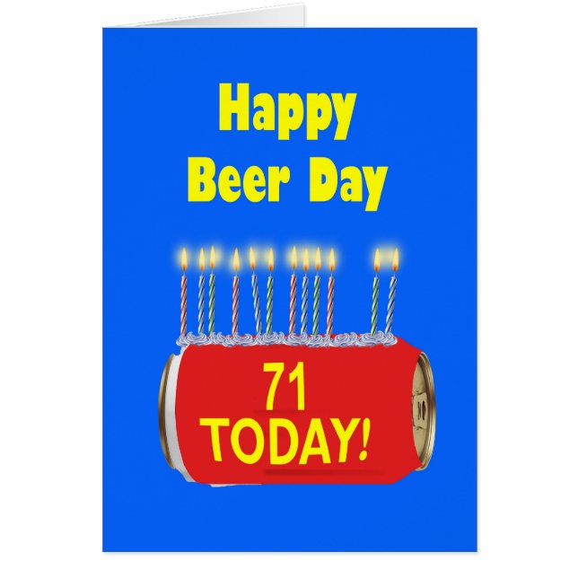 71st Happy Beer Day Birthday  (Front)