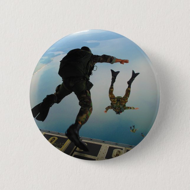 720h Special Tactics Group Jumping Out of Planet 2 Inch Round Button (Front)