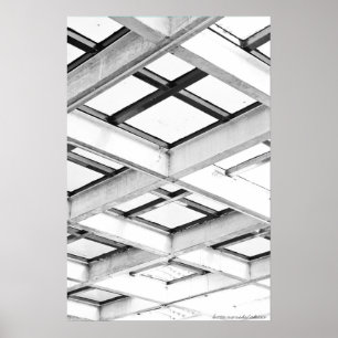 722013 Black And White Structure Photograph Poster