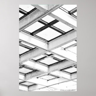 722013 Black And White Structure Photograph Poster