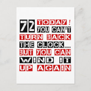 72 Birthday Designs Postcard