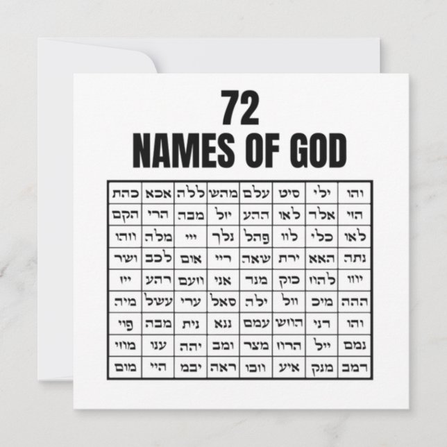 72 Names of God (Front)
