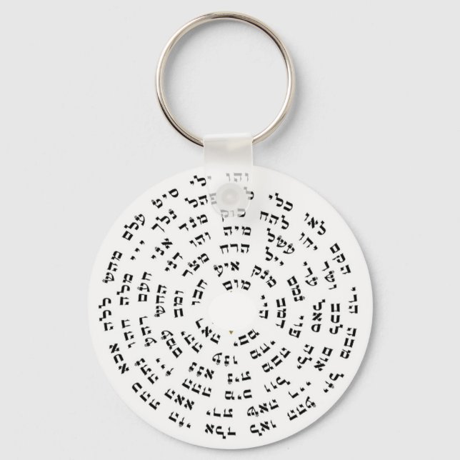 72 Names of God Watch Keychain (Front)
