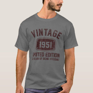 72 Year Old Tee Vintage 1951 Limited Edition 72Nd