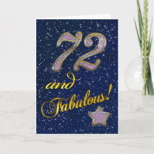 72nd birthday for someone Fabulous Card
