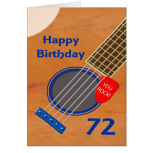 72nd Birthday Guitar Player Birthday
