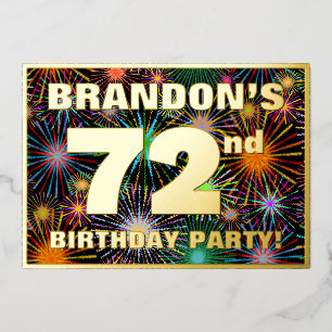 72nd Birthday Party — Fun, Colourful Fireworks Loo