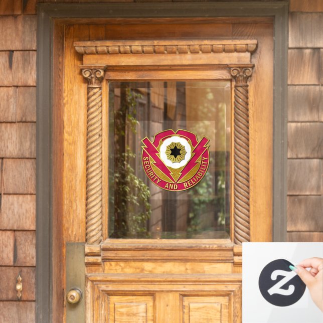 72nd Ordnance Brigade Crest Window Cling (Home Door)