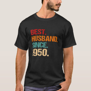 72nd Wedding Anniversary Best Husband Since 1950 T-Shirt