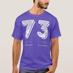 73 Best Regards Morse Translation CW radio T-Shirt