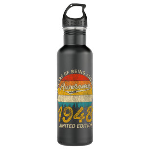 73 Year Old Bday 1948 Awesome Since 73rd Birthday 710 Ml Water Bottle