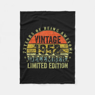 73 Year Old Birthday Gifts For Men December 1952 7 Fleece Blanket