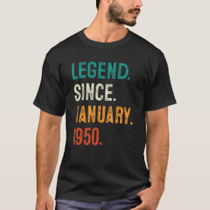 73 Years Old 73rd Birthday Legend Since January 19 T-Shirt