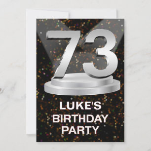 73e anniversaire Invitation de fête Ajouter un nom