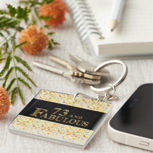 73rd Birthday  Keychain