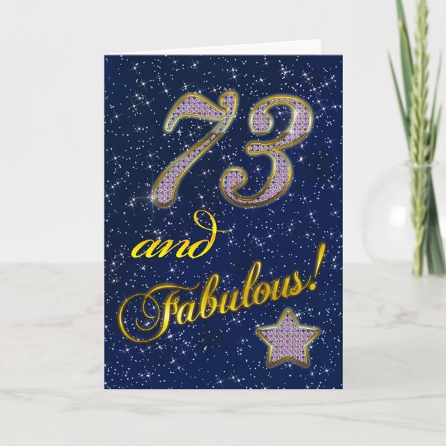 73rd Birthday party Invitation (Front)