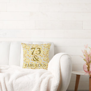 73rd Birthday Throw Pillow