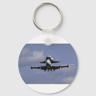 747 and shuttle arriving, Ottawa International Air Keychain