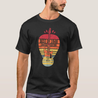 74 Years Old Birthday Best Of 1948  Guitar T-Shirt