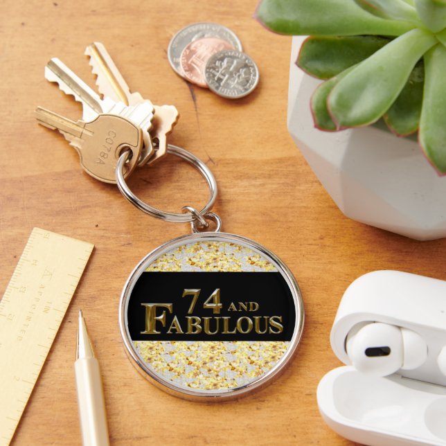 74th Birthday  Keychain (Desk)
