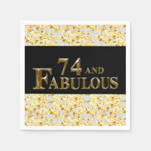 74th Birthday Napkin