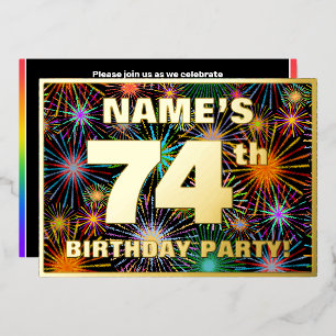 74th Birthday Party — Fun, Colourful Fireworks Loo