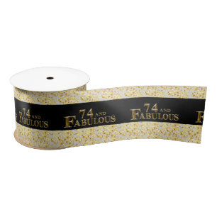 74th Birthday  Satin Ribbon