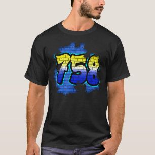758 Saint Lucia Souvenir  Saint Lucia Flag Colours T-Shirt