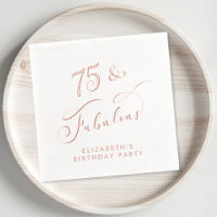 75 Fabulous 75th Birthday Party Rose Gold