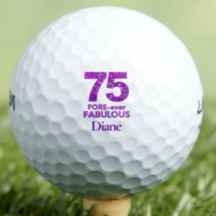 75 FORE-ever Fabulous Gift for Friend, Chic Floral Golf Balls