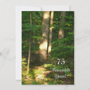 75 Memorable Years/Birthday Celebration-Male Invitation