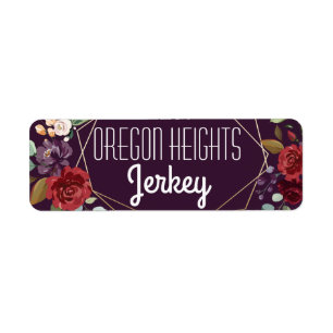 .75"x2.25" Business Product Tag Label Plum Purple