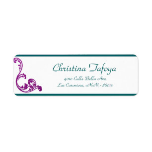 .75"x2.25" Return Address Arabian Purple