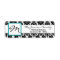 .75"x2.25" Return Address Label Black Teal Damask