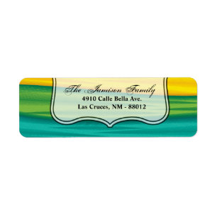 .75"x2.25" Return Address Label lgbtq rainbow flag