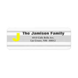 .75"x2.25" Return Address Label Modern Neon Stripe