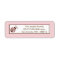 .75"x2.25" Return Address Label Pink Ladybug