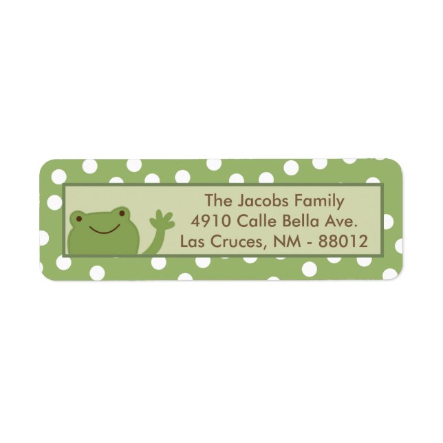 .75"x2.25" Return Address Label Safari Jungle Monk (Front)